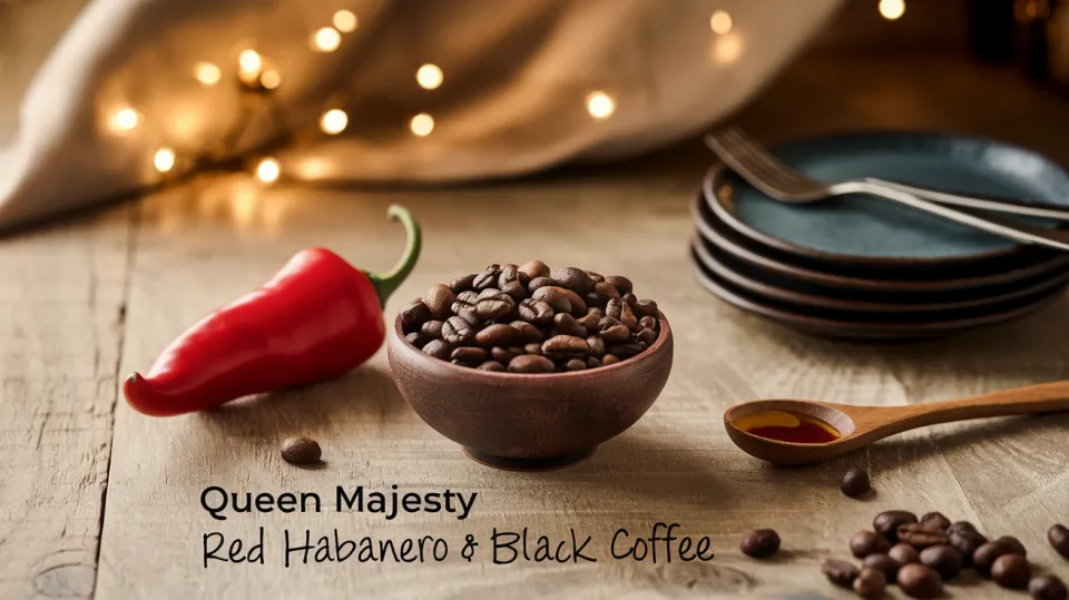 Queen Majesty	Red Habanero & Black Coffee Hot Sauce